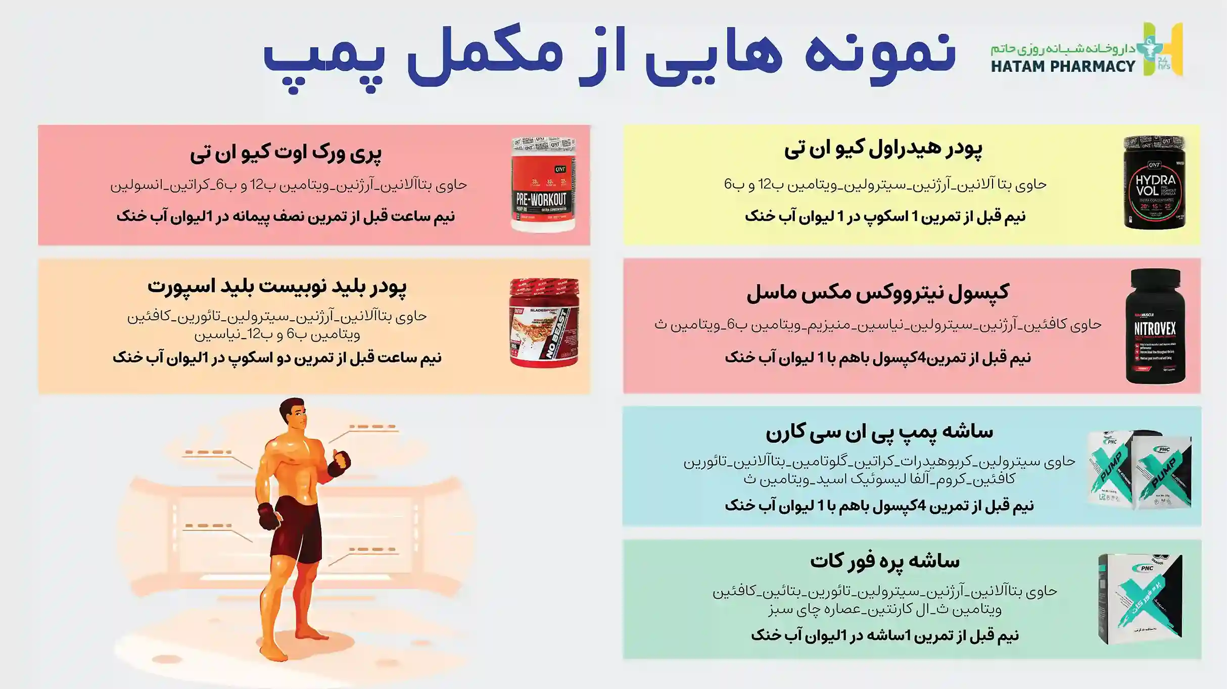 انواع مکمل پمپ